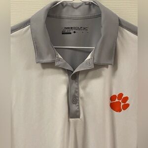 Clemson Tigers Nike Golf Dri Fit Polo/ Large